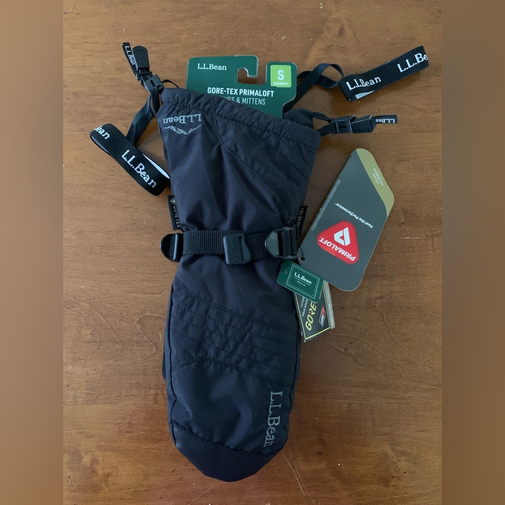 Keep your hands warm and dry on the slopes! NWT LL Bean GoreTex Ski Mittens